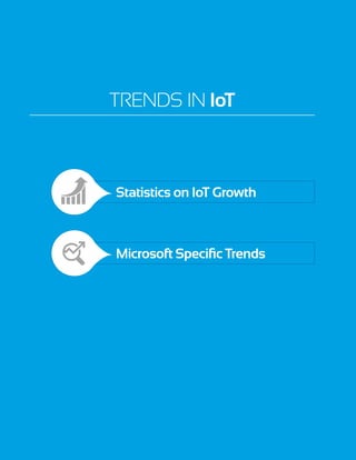 Statistics on IoT Growth
Microsoft Specific Trends
Trends in IoT
 
