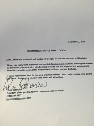 Louis Oakman - Geogas Letter