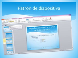 Patrón de diapositiva
 