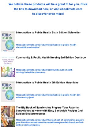 Introduction to Community and Public Health 2nd Edition Manoj Sharma | PDF