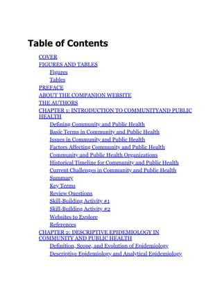 Introduction to Community and Public Health 2nd Edition Manoj Sharma | PDF