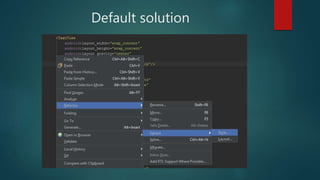 Default solution
 