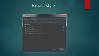 Extract style
 