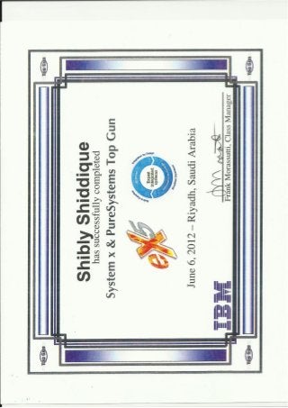 IBM System X & Pure SystemTop Gun eX5 Certification