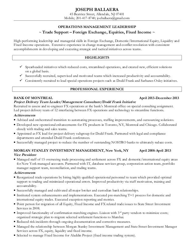 trade resume examples