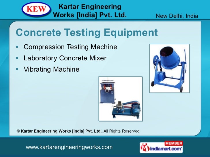 Concrete Testing Equipment by Kartar Engineering Works [India] Pvt. Ltd