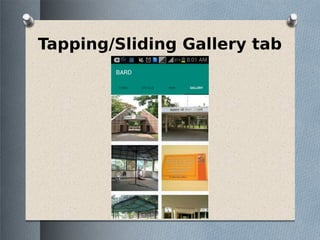Tapping/Sliding Gallery tab
 