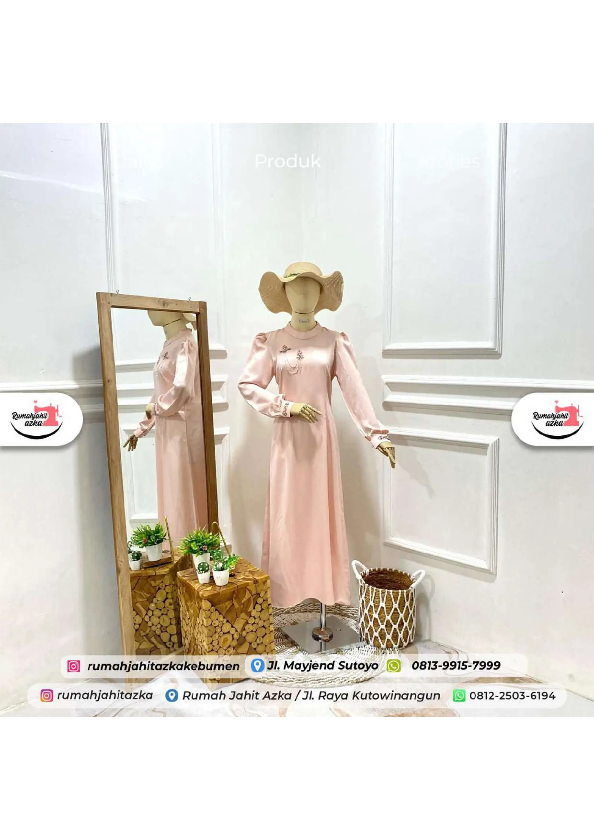 Azka BEST QUALITY! WA 081225036194, Dress Silk Payet Simple by Rumah Jahit ...