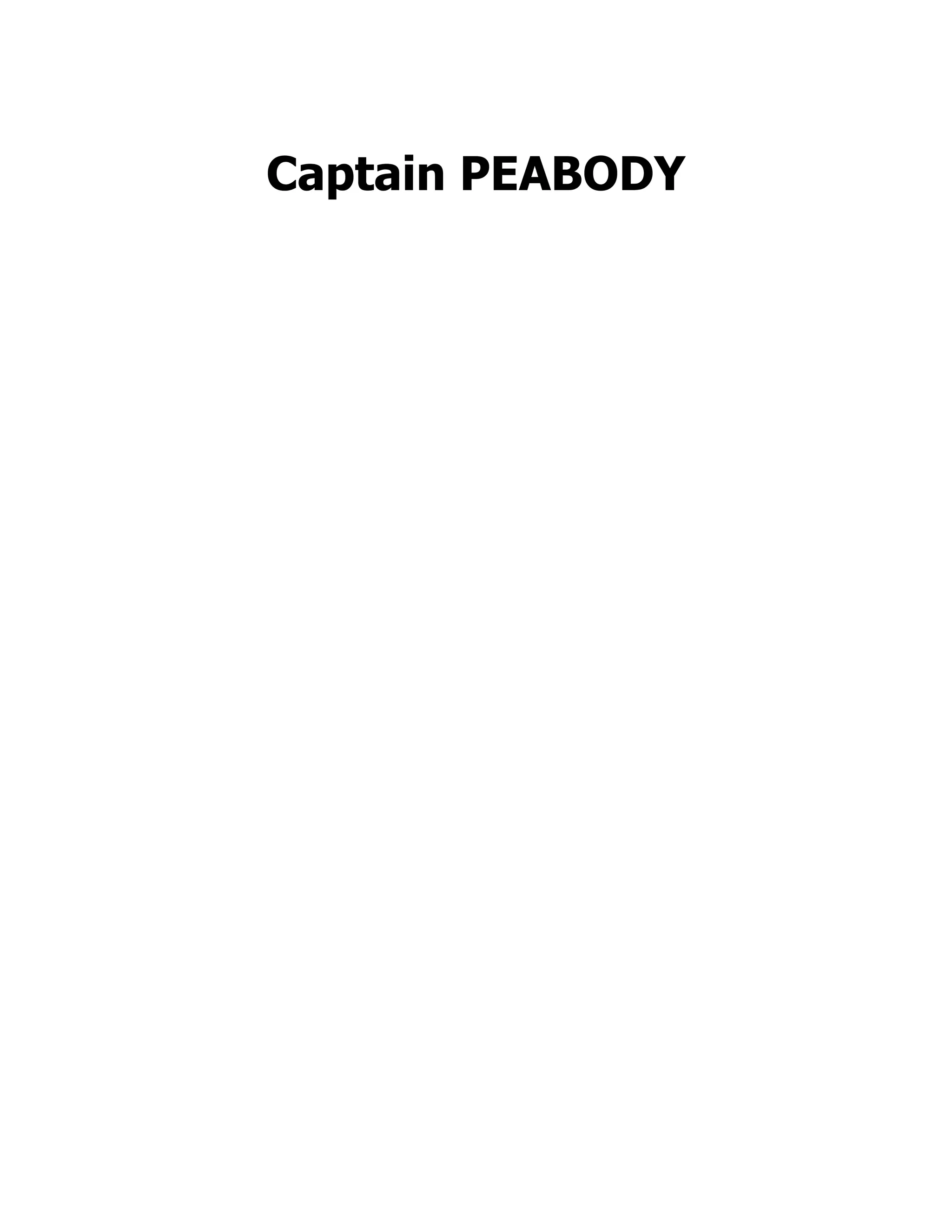 Captain PEABODY
 