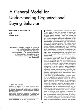 Model for understanding Organisational Behavior