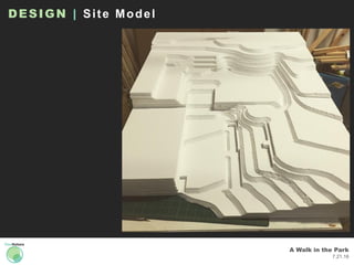 A Walk in the Park
7.21.16
DESIGN | Site Model
 