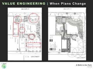 A Walk in the Park
7.21.16
VALUE ENGINEERING | When Plans Change
 