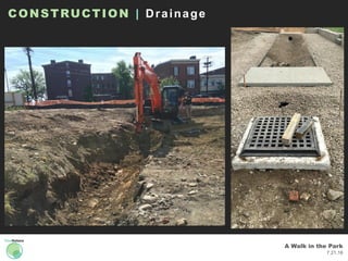 A Walk in the Park
7.21.16
CONSTRUCTION | Drainage
 