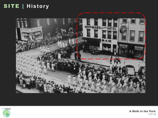 A Walk in the Park
7.21.16
SITE | History
 