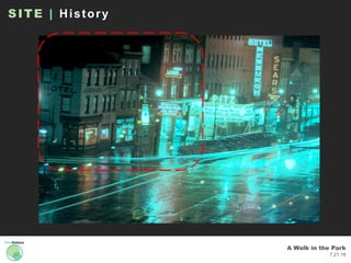 A Walk in the Park
7.21.16
SITE | History
 