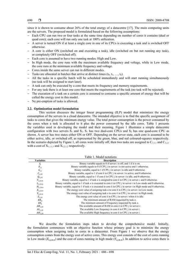 Optimization of energy consumption in cloud computing datacenters | PDF