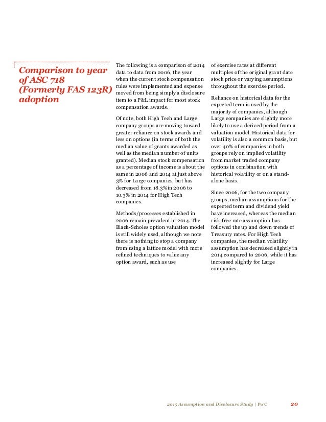 Stock options pwc