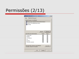 Permissões (2/13)
 