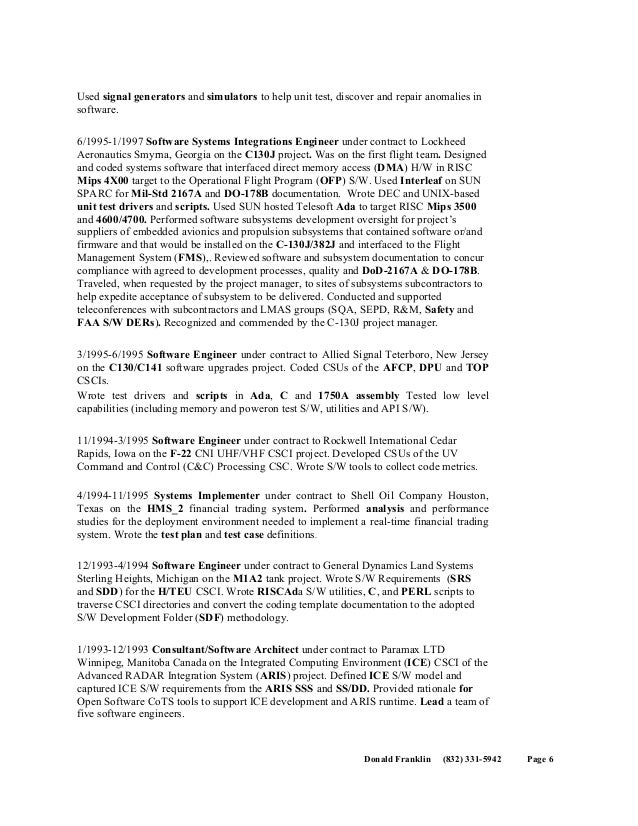 Do 178b resume