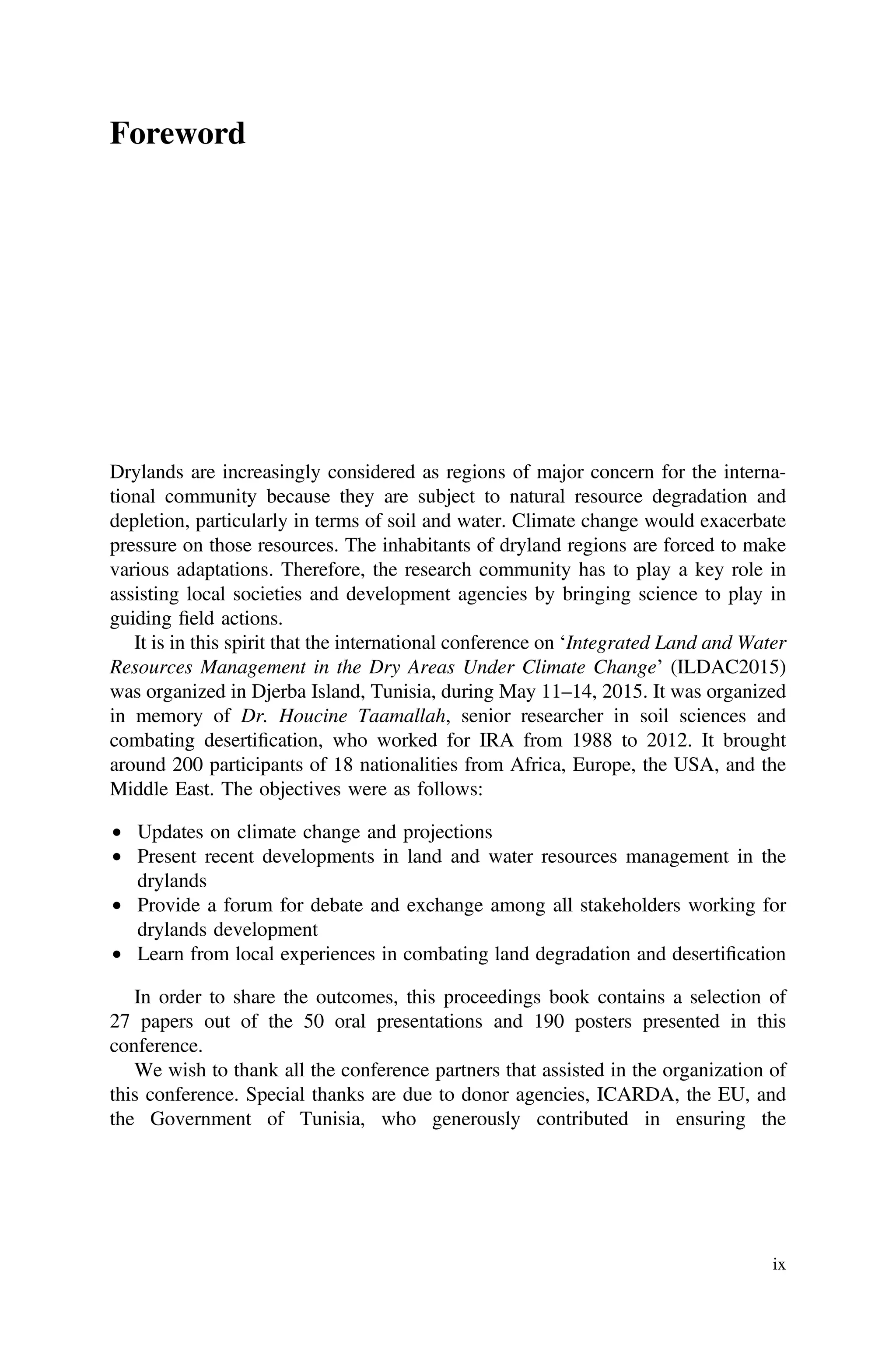 Water and Land Security in Drylands Response to Climate Change Evett | PDF