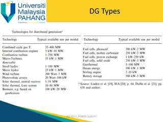 Comprehensive Overview of Distributed Generation in Power Systems | PDF