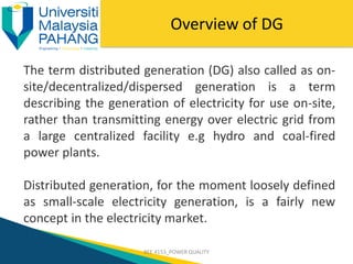 Comprehensive Overview of Distributed Generation in Power Systems | PDF
