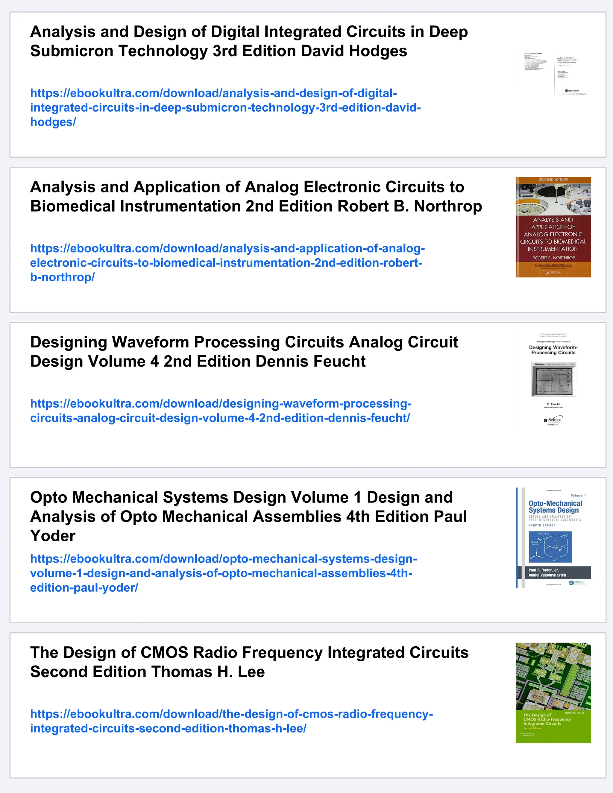 Analysis and Design of Analog Integrated Circuits 4th ed Edition