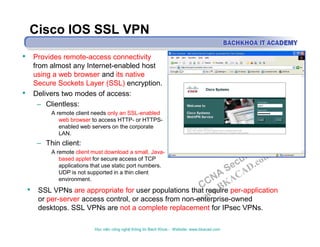 Ssl Vpn Prot Number 7256 ccna security_chapter_8_vpn_dl3_oz_20130409031455 | PDF