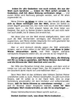7258 Voraussetzung zum Hören der Stimme Gottes Lösen von der Welu2026