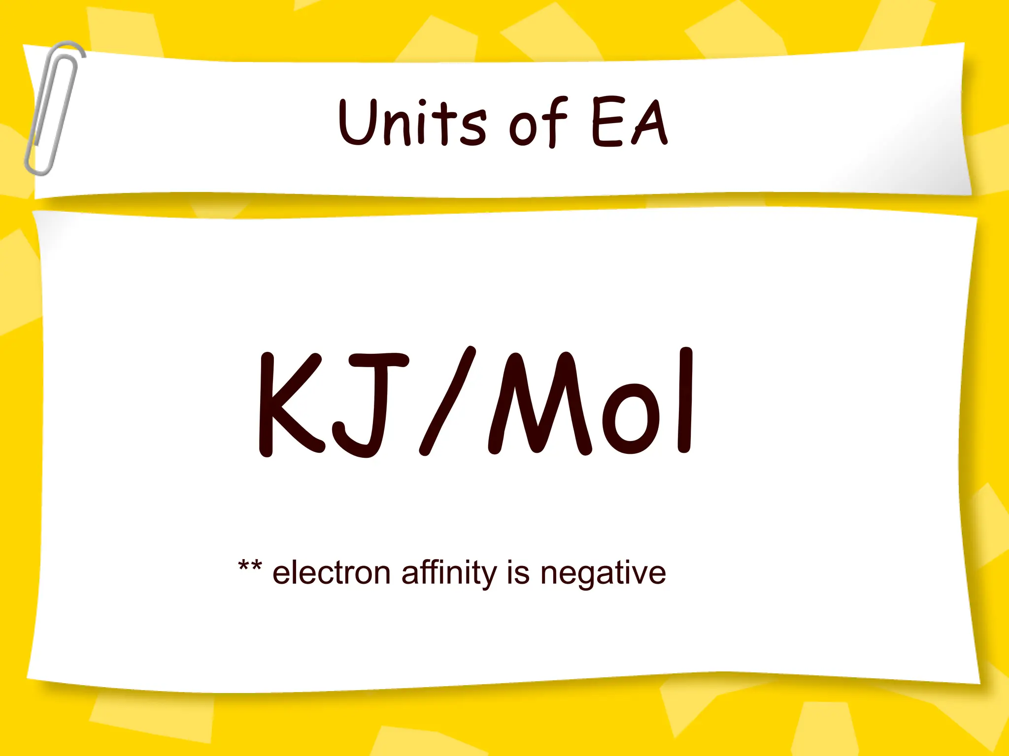 Electron Affinity Trends: Simple Explanation, Big Results - ulcvmay