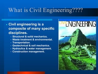 Comprehensive Overview of Civil Engineering Disciplines and ...