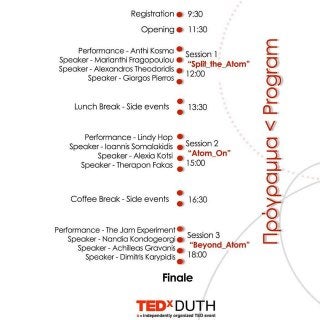 Πρόγραμμα ημερίδας TEDxDUTH