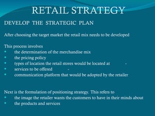 Comprehensive Retail Strategy: From Mission to International Expansion ...