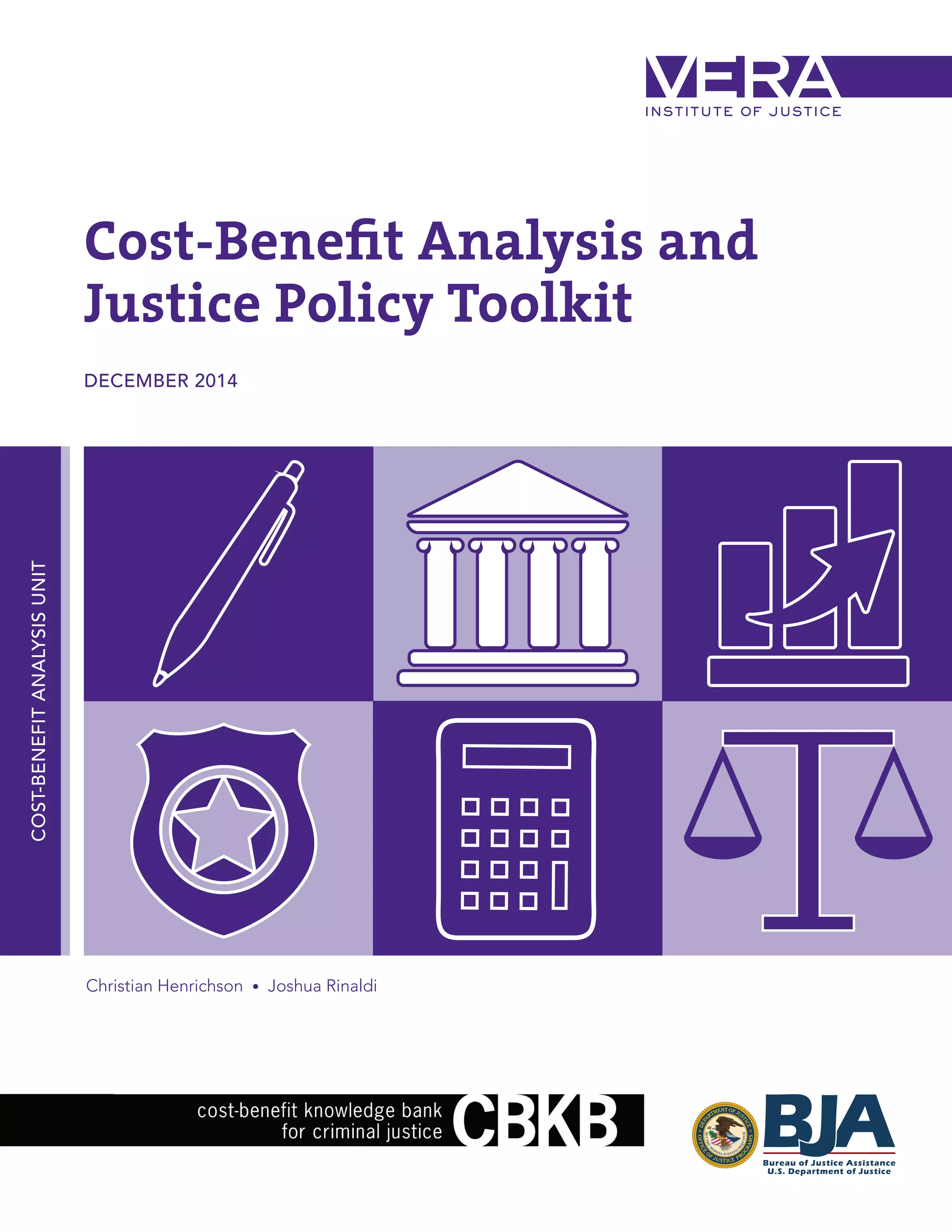 Cost-Benefit Analysis and Justice Policy Toolkit | PDF
