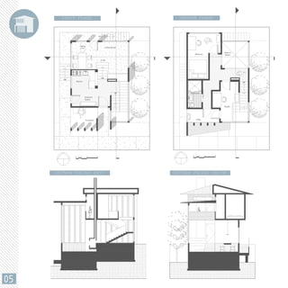 FIRST FLOOR SECOND FLOOR
SECTION FACING EAST SECTION FACING SOUTH
05
 