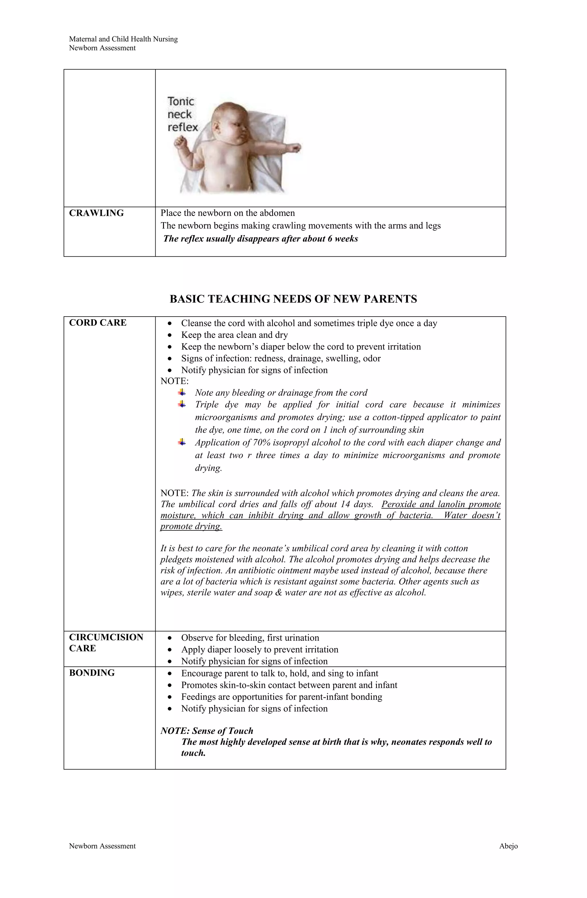 Newborn Assessment | PDF