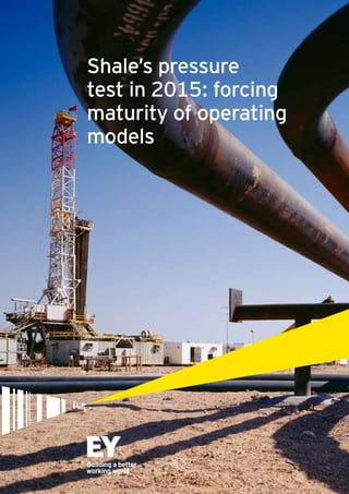 Shale’s pressure
test in 2015: forcing
maturity of operating
models
 