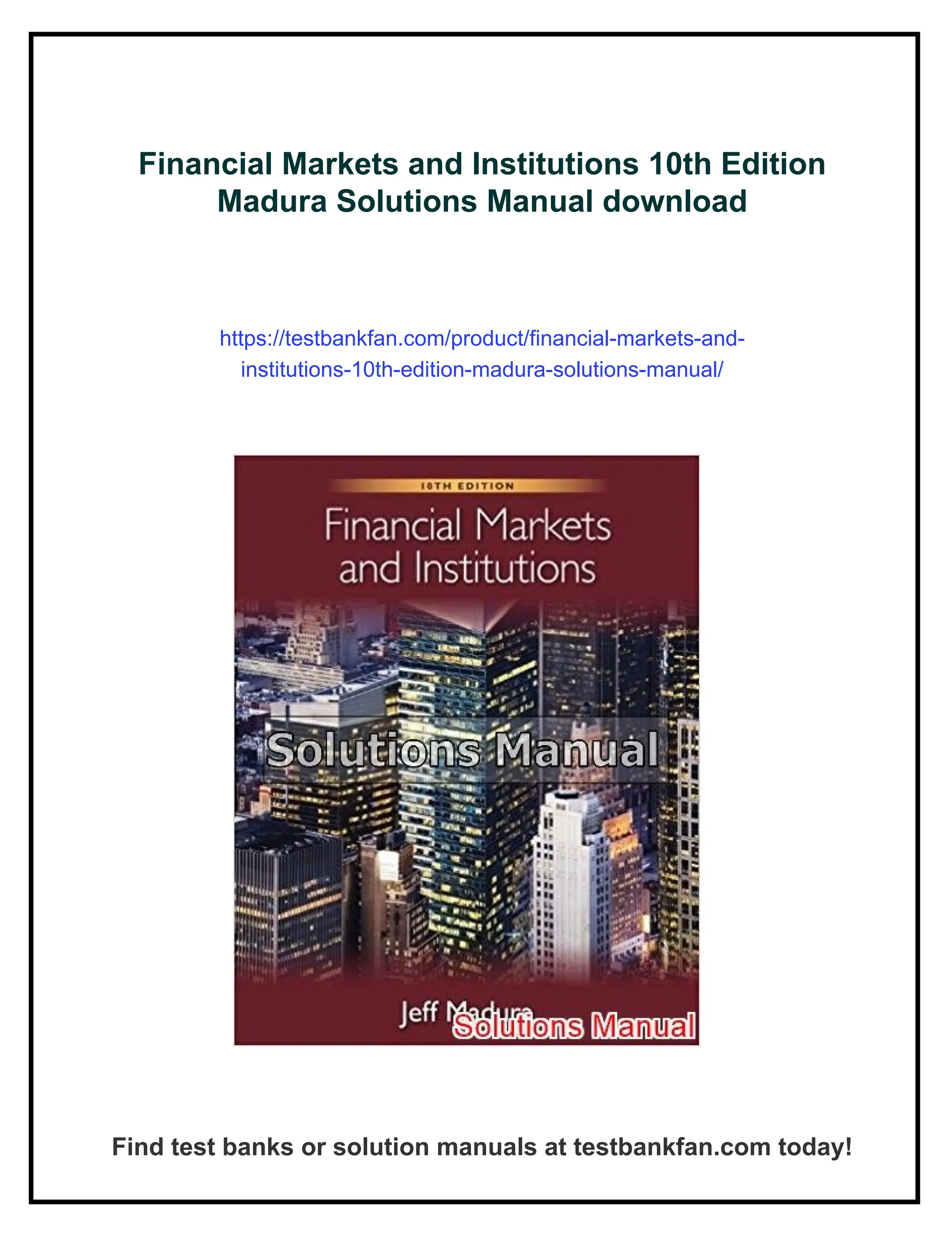 語学・辞書・学習参考書 Financial markets and institutions 10th Amazon.com: Financial Markets and Institution, 10th Edition