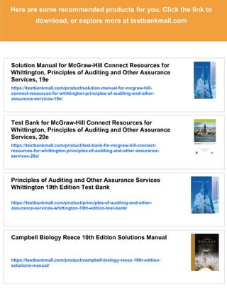 Api 19e Pdf Test Bank for McGraw-Hill Connect Resources for Whittington, Principles ...