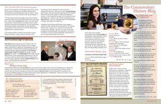 FALL 2011 13FALL 2011 1312
UpBeat is published by the Communications Department of the
San Francisco Conservatory of Music. We welcome comments,
suggestions and mailing list corrections; please call 415.503.6211
or e-mail jsargent@sfcm.edu.
July 1, 2010 to June 30, 2011
Mr. William Coblentz, donor
Sondra C. deRoulet, donor
Muriel T. French, donor
Marian Gan, donor
Richard N. Goldman, donor
Mr. Stanley Kelly, donor
Beverly Merrill, donor
Ms. Lois V. Mongan, donor
Mrs. Gladys Moore, donor
Asher Rubin, donor
Mr. Jean Deleage, trustee
Mrs. Ranieri di San Faustino, trustee
In memoriam
group of recent graduates already beginning to make a name
for themselves. (Examiner.com’s Stephen Smoliar called
their performance of Mendelssohn’s Trio in C Minor “a truly
stunning account of this composer at the top of his game.”)
“The first alumni recital came right on the heels of student
orientation, and it was the first performance of the new school
year,” notes Trustee Gary Rust (B.M., piano, ’83), chair of the
Conservatory’s Alumni Network Committee, which crafted
the series and chooses the participants. “For this performance
we wanted to feature recent alumni, embracing them as
new graduates of the Conservatory as well as inspiring both
beginning and returning students.”
The second recital ties in with the Conservatory’s annual
Fanfare Luncheon, a private event for members of the
Conservatory Society saluting the achievements of a
distinguished alumnus. This year’s honoree, Choong Mo Kang
(M.M., piano, ’86), just joined the piano faculty at The Juilliard
School and will take the stage for a public performance on
January 21. (See related story on page 5.) To conclude the series
Rust sought out a marquee artist, and he certainly got one in
Hai-Ye Ni (B.M., cello, ’92), principal cellist of the Philadelphia
Orchestra, who performs on March 28.
Installing a formal alumni performance series brings a
number of artistic benefits to the Conservatory. “The Alumni
Recital Series is a great way to enhance the breadth of the
Conservatory’s offerings,” says Rust. “It’s also an ideal way
to display to the general public the talent pool of our alumni
community.” And in the spirit of goodwill, all performers in
the series generously donate their services.
The Alumni Recital Series(cont. from page 1)
Writing	
	 Joseph Sargent
	 Sam Smith
Design and Production
	 Beatriz Américo
The Conservatory and
the Community
Humanity has existed for
centuries without machines,
automobiles, airplanes,
telephones, radios, but it has
never been able to exist without
music.
From the remotest times in history,
music has been an important social
factor; the greatest thinkers have
recognized its educational and moral
power. Thus, it is a necessity and not a
luxury.
In the turmoil of our industrial age we
need more than ever an outlet for our
unemployed emotional energies.
Music, as well as the other arts, ought to
be an inherent part of our lives.
Its study, which thus far, has been more
or less the privilege of certain classes,
ought to become the privilege of all.
Every human being is entitled to share
of beauty.
The aim of a Conservatory is not only
to educate the professional musicians,
but to offer to all the means of
studying, understanding and loving the
masterpieces of music.
Its ultimate purpose is to raise the
spiritual level of human beings.
Any welfare institution of this kind
ought to be free from commercialism,
financially independent and supported
by the community for which it is built.
Such a Conservatory will return in a
hundred fold what it receives from
the community in making a better
humanity and contributing to the moral
health of the nation.
Ernest Bloch, The Lyre, Vol. 2 No. 2, 1929
1928 Conservatory
Advertisement
Updike writes, “From one of the
Conservatory’s scrapbooks, I found this
advertisement for their winter term
which was run in 1928 in a number
of Bay Area newspapers (listed on the
top left side of the ad). Ernest Bloch is
listed as the Artistic Director, Ada and
Lillian are Associate Directors. The
departments taught are printed here,
along with the instructors. Additional
subjects, such as History, French,
German and Italian, are also listed.
“News clippings such as these tell us
a great deal about the history of the
Conservatory. We look forward to sharing
more as we continue to arrange, preserve,
and prepare the collections for use!”
Pepe Romero, guitar legend and guest of honor at the 2011
Conservatory Gala, received an honorary Doctor of Music
degree and delivered an address to the graduating class at the
Conservatory’s Commencement ceremony this past May. In
September, Romero appeared alongside the San Francisco
Guitar Quartet (Patrick O’Connell [M.M., guitar, ’06], Jon
Mendle [M.M., guitar, ‘10], David Dueñas [M.M., guitar, ’94] and
Mark Simons) on the opening night performances of the 2011
La Guitarra California Festival, presented by Cal Poly Arts in
San Luis Obispo, California. Guitarist Thomas Viloteau (P.S.D.,
guitar, ’09) also performed at the festival.
Composition Department Chair Dan Becker has announced the next stage in the evolution of his department’s collaborative
endeavors: the Conservatory’s first Percussion Project. A joint effort with the percussion department, chaired by faculty
member and San Francisco Symphony Principal Percussionist Jack Van Geem, this undertaking will be modeled on two
previously established programs, the Viola Project and the guitar department’s “Doublespeak.” Keep an eye out for a concert
on December 4, or just follow the sound of the drums . . .
Conservatory News Bites
NotesFrom The Conservatory
	 History Blog
For the past several months,
Conservatory archivist Tessa Updike has
maintained a history blog called “Notes
From the Past,” which shares some
choice discoveries from her archival
work here. As seen in the following
excerpts, Updike has uncovered
fascinating treasures, both humorous
and serious. To read the full blog, visit
http://sfcmhistoryblog.wordpress.com/.
Conservatory Humor, 1929
Conundrums Collected by Robert Kahn
Question: What is the keynote to good
manners?
Answer: B natural.
Question: When
is music like an icy
sidewalk?
Answer: When you don’t C sharp
you’ll B flat.
Question: Why is a list of celebrated
composers like a saucepan?
Answer: Because it is incomplete
without a Handel.
Question: What is the noblest musical
instrument?
Answer: An Upright piano.
Question: How can you ask a doctor
of divinity in one word, to play a violin?
Answer: Fiddle-dee-dee.
	 The Lyre, Vol. 2 No. 11, 1929
Not Just
	 Another Drum Solo
Photography
	 Drew Altizer	
	 Beatriz Américo
	 Steve Di Bartolomeo
	 Lyn Fulkerson
	 Thomas John Gibbons
	
Pepe Romero
Sightings
	 Alex Irvin
	 Carlin Ma
	 Rory McNamara
	 Brian Smeets
	 Matthew Washburn
 