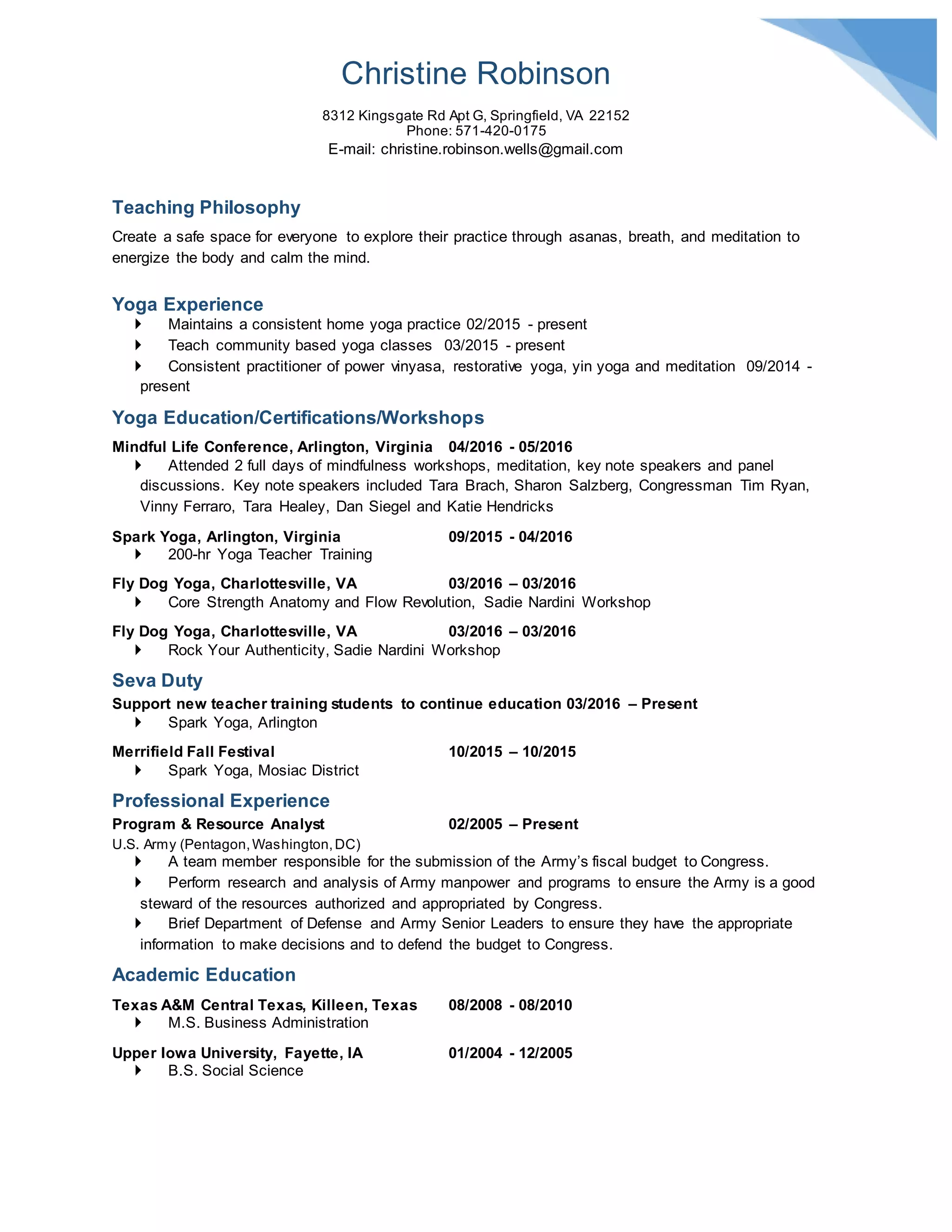 yoga resume PDF - Yoga Resume 1 2048