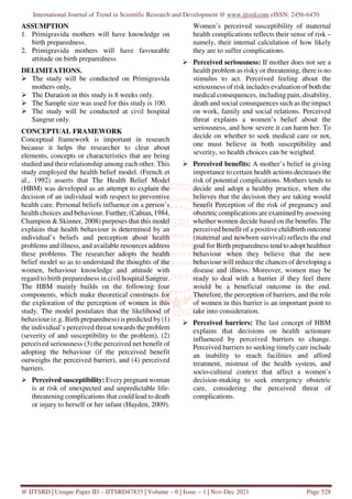 A Descriptive Study to Assess the Knowledge and Attitude on Birth ...
