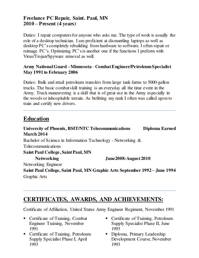 ncr resume
