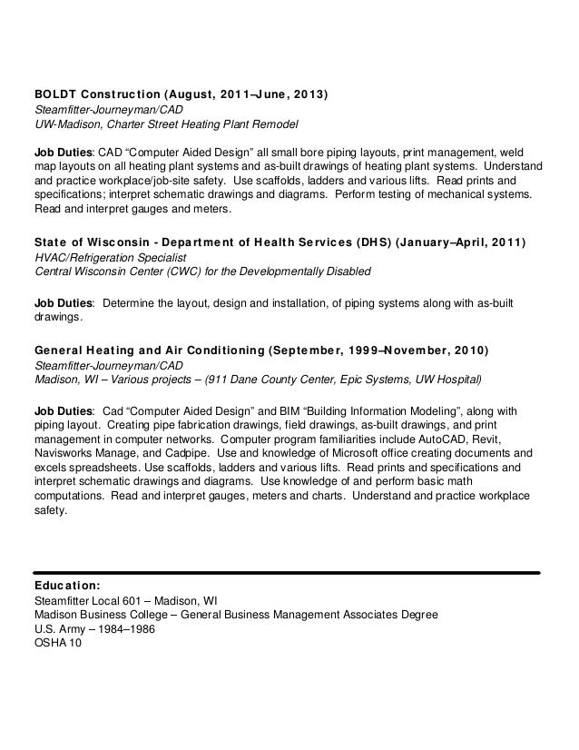 Uw madison resume help