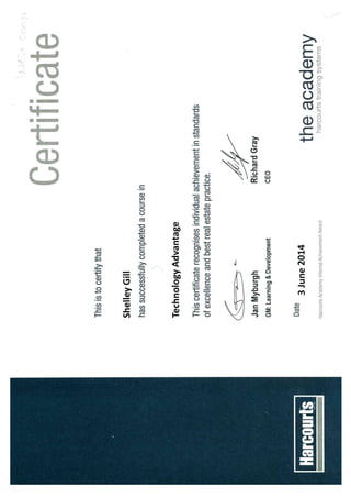 Technological advantage certificate