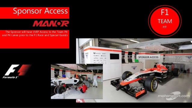 Master F1 Sponsorship 2016 Season