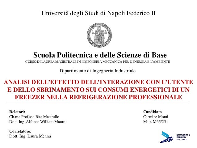 Corso Di Laurea Magistrale Ingegneria Meccanica