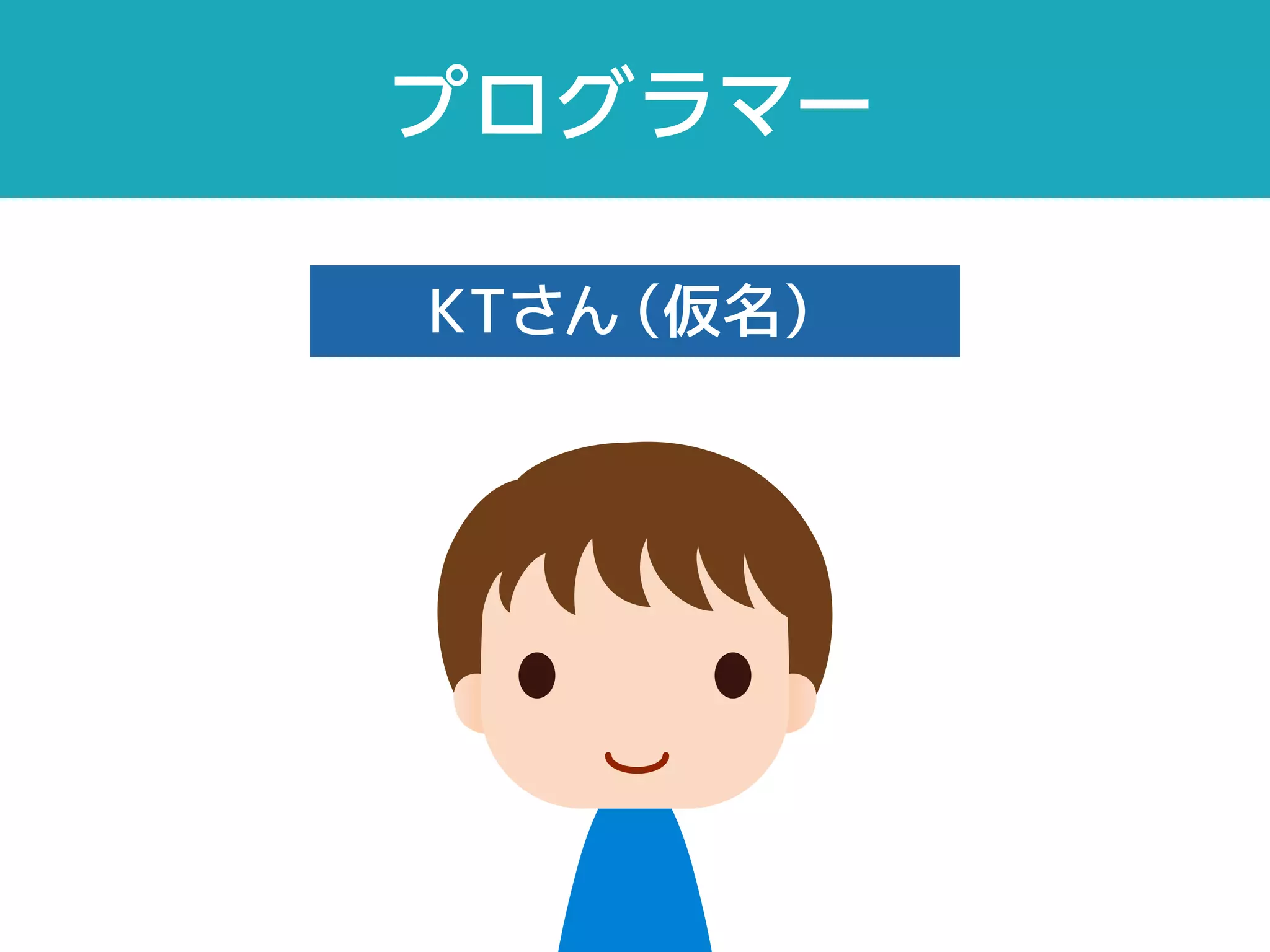 プログラマー
KT さん（仮名）
 