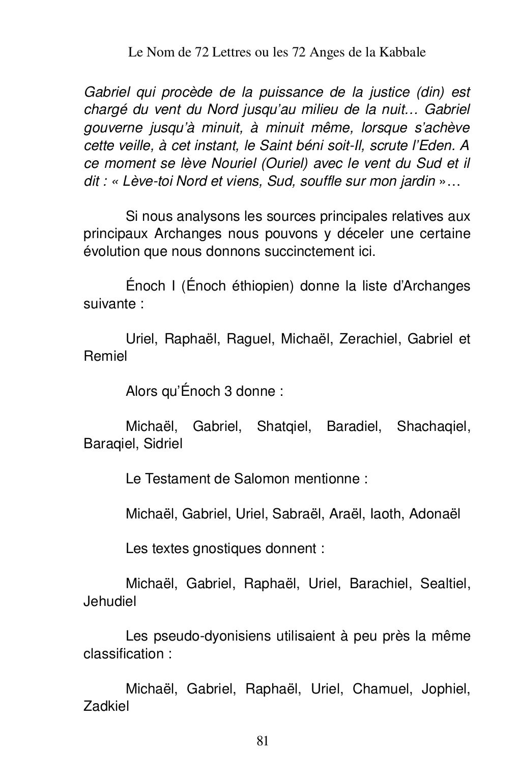 Les 72 Anges De La Kabbale Pdf