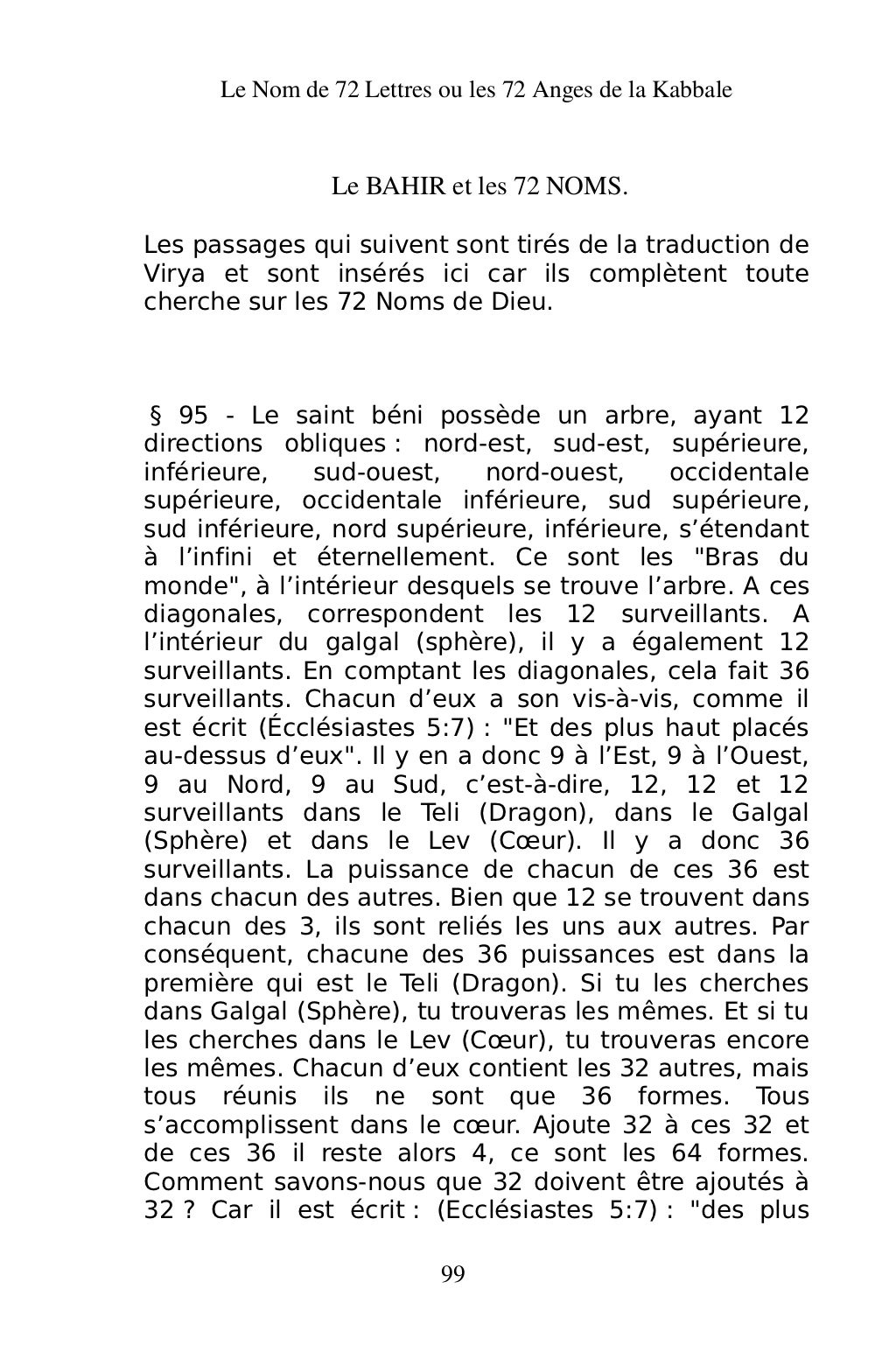 Les 72 Anges De La Kabbale Pdf